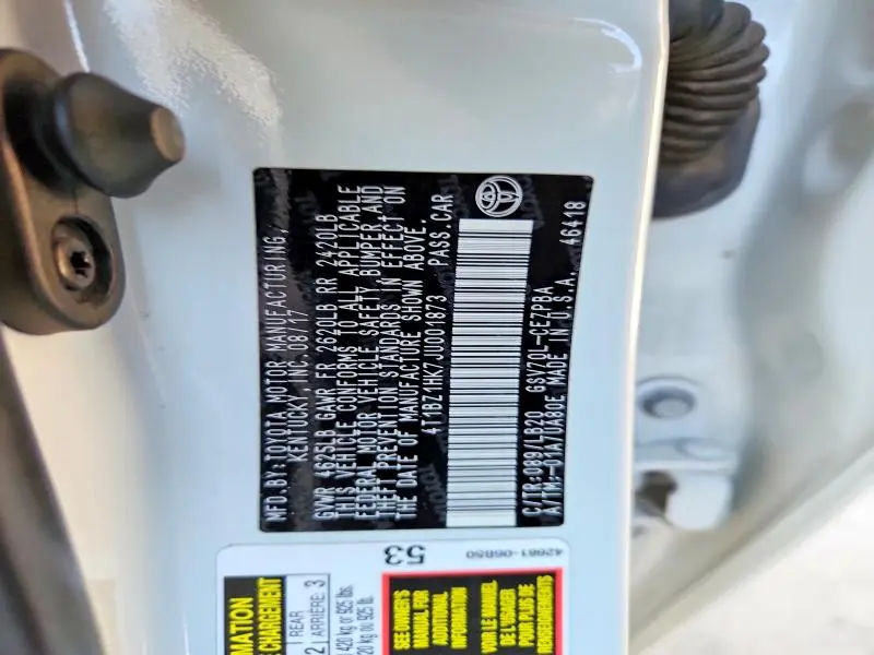 2018 TOYOTA CAMRY XSE V6  