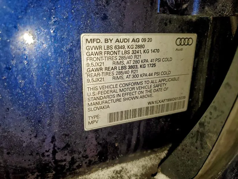 2021 AUDI Q7 PREMIUM PLUS  