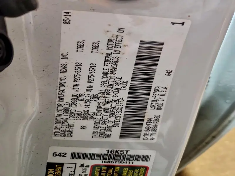 2014 TOYOTA TUNDRA CREWMAX SR5  