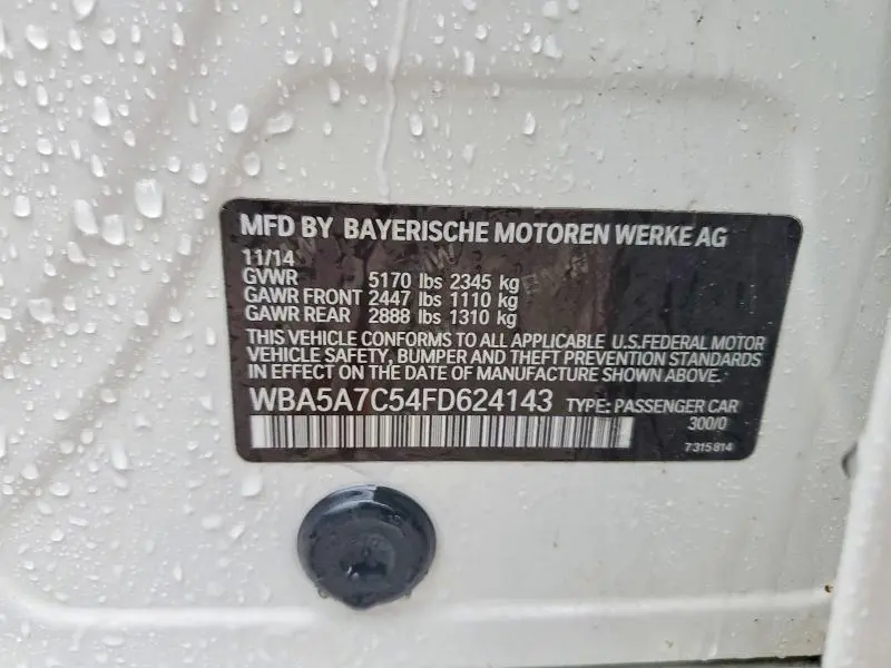 2015 BMW 528 XI  