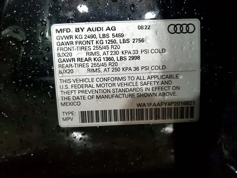 2023 AUDI Q5 PRESTIGE 45  