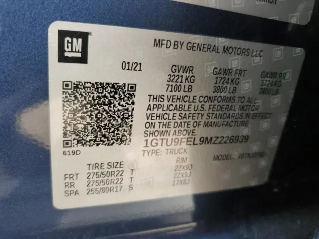 2021 GMC SIERRA K1500 DENALI  