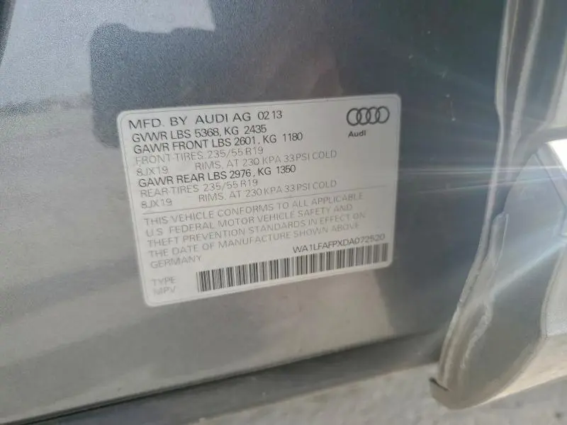 2013 AUDI Q5 PREMIUM PLUS  