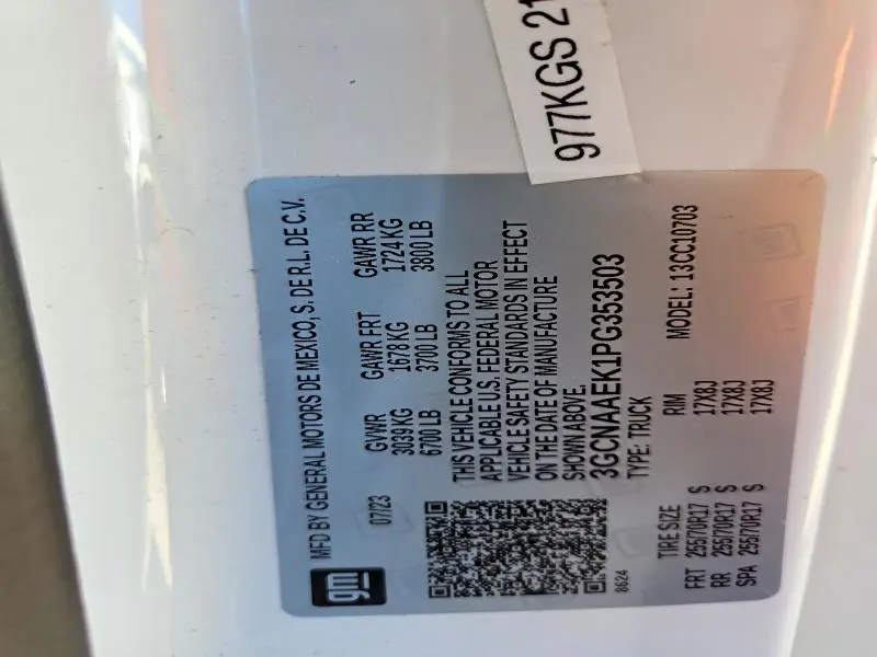 2023 CHEVROLET SILVERADO C1500  