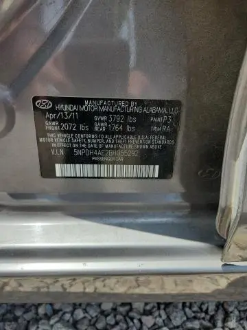 2011 HYUNDAI ELANTRA LIMITED  