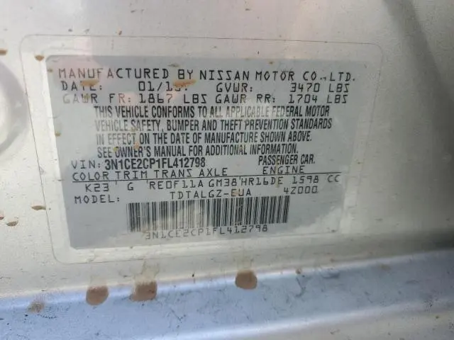 2015 NISSAN VERSA NOTE S  