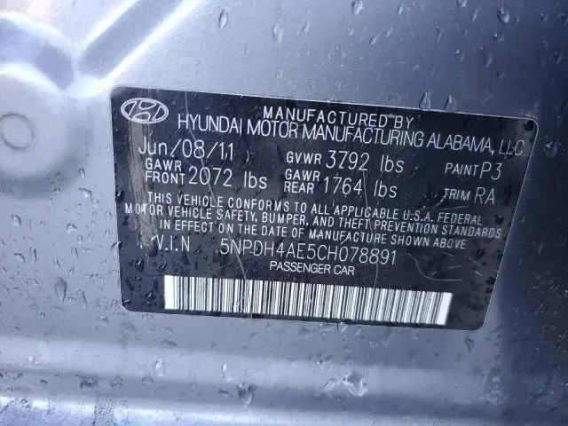 2012 HYUNDAI ELANTRA GLS  