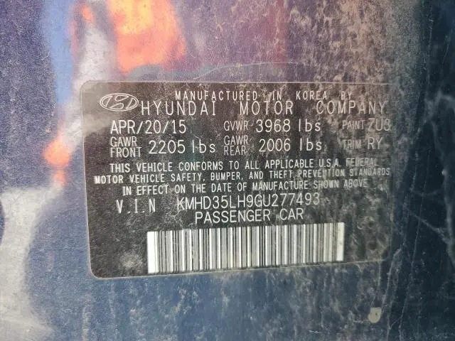 2016 HYUNDAI ELANTRA GT   