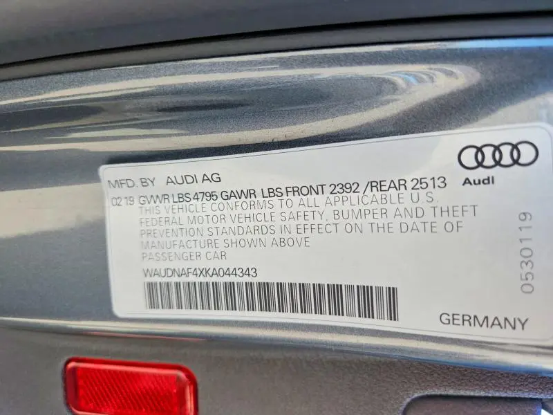 2019 AUDI A4 PREMIUM  