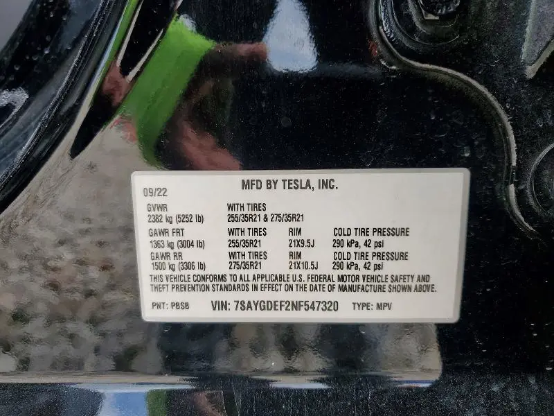 2022 TESLA MODEL Y   