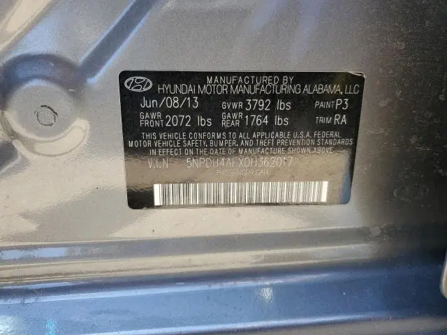 2013 HYUNDAI ELANTRA GLS  