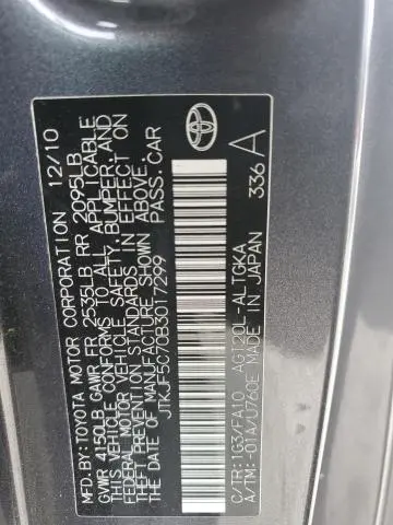 2011 TOYOTA SCION TC   