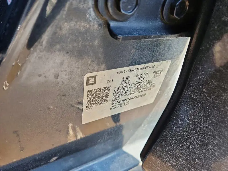 2019 CHEVROLET MALIBU LT  