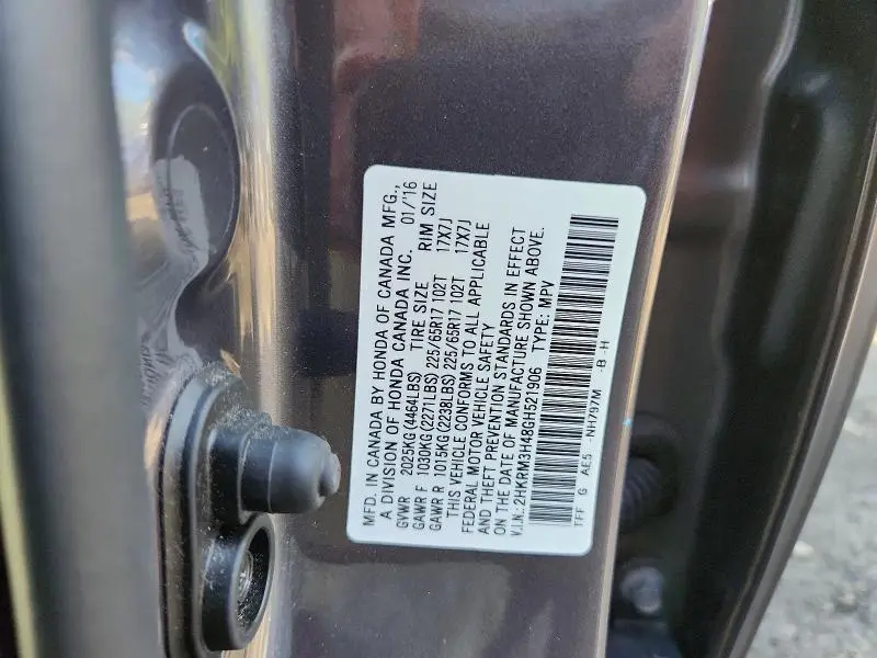 2016 HONDA CR-V SE  