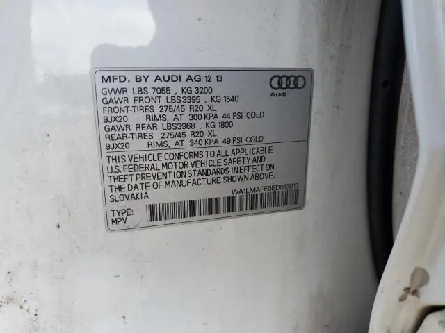 2014 AUDI Q7 PREMIUM PLUS  