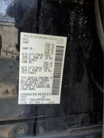 2013 NISSAN TITAN S  