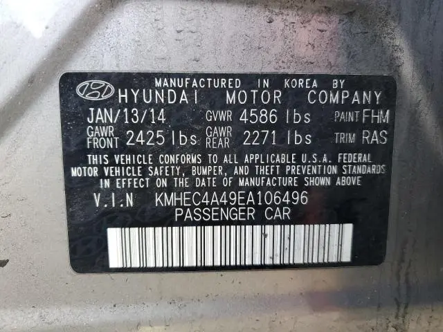 2014 HYUNDAI SONATA HYBRID  