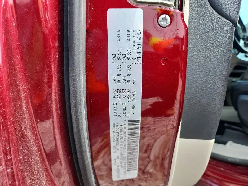 2019 CHRYSLER PACIFICA TOURING L  