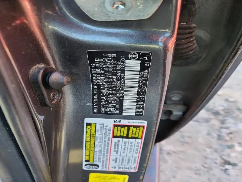 2012 TOYOTA COROLLA L  