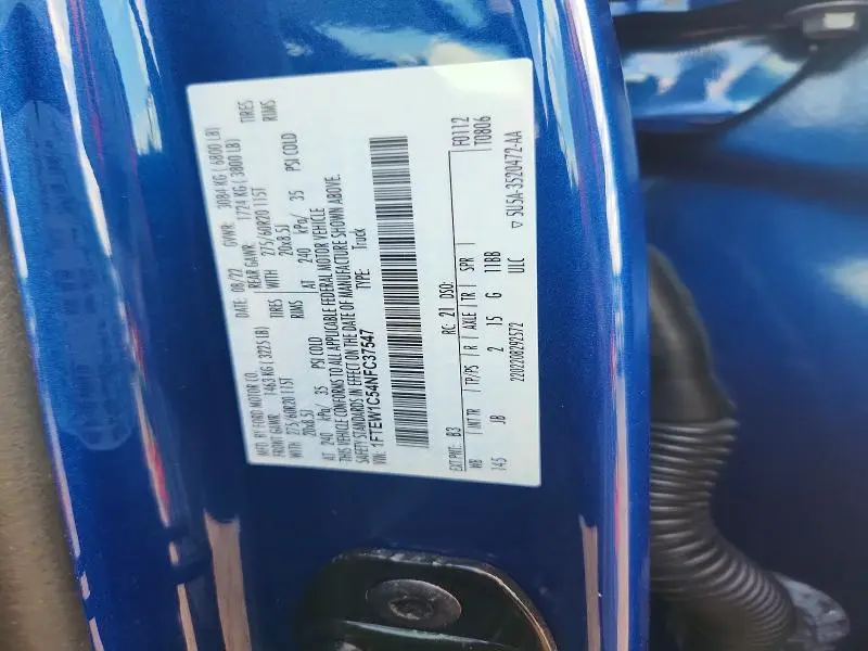 2022 FORD F150 SUPERCREW  