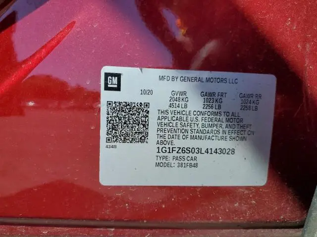 2020 CHEVROLET BOLT EV PREMIER  