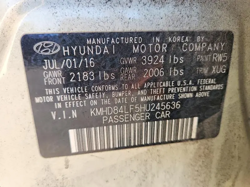 2017 HYUNDAI ELANTRA VALUE EDITION  