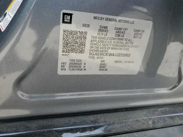 2018 BUICK ENCLAVE PREMIUM  