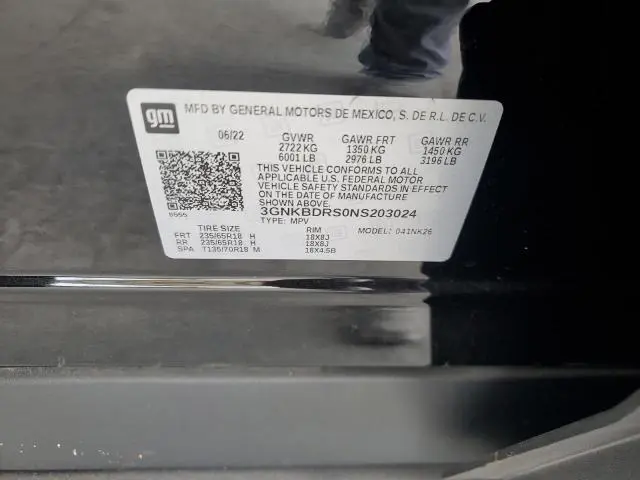 2022 CHEVROLET BLAZER 3LT  