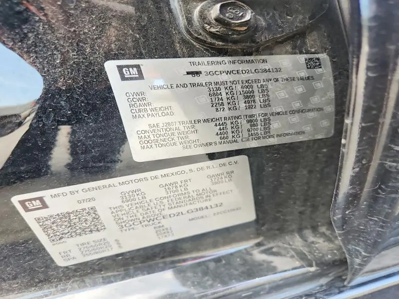 2020 CHEVROLET SILVERADO C1500 LT  