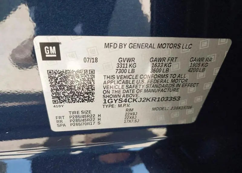 2019 CADILLAC ESCALADE PREMIUM LUXURY  