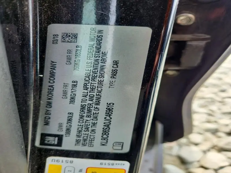 2018 CHEVROLET SPARK LS  