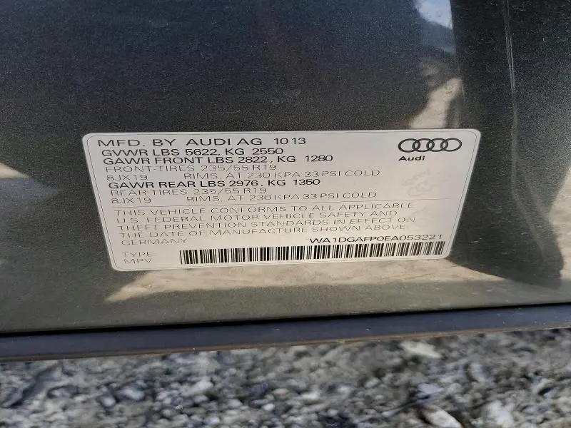 2014 AUDI Q5 PREMIUM PLUS  