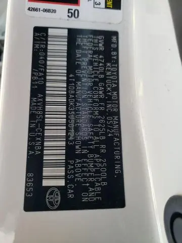 2025 TOYOTA CAMRY XSE  