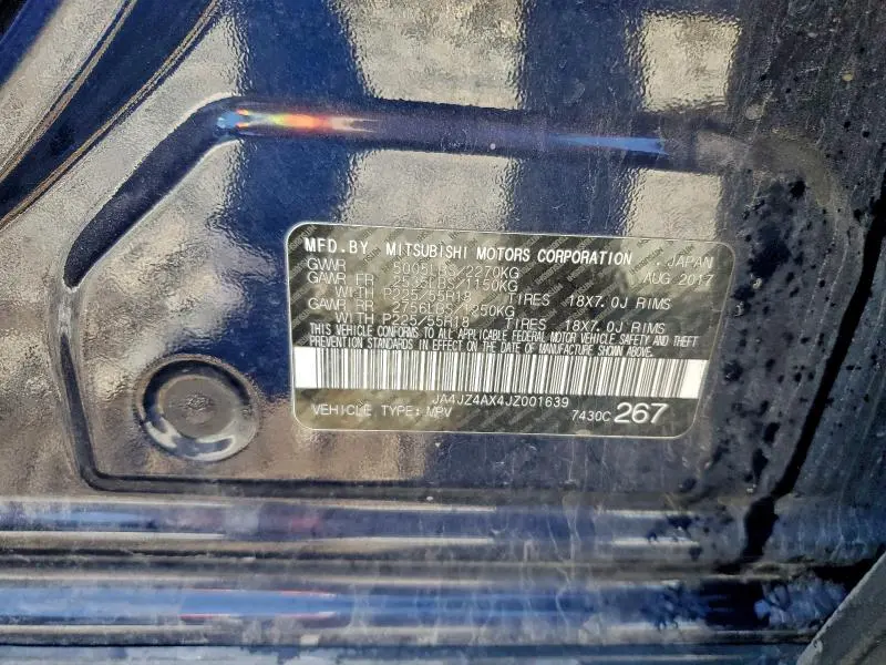 2018 MITSUBISHI OUTLANDER GT  