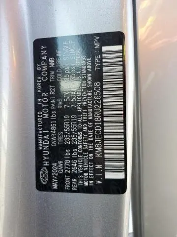 2024 HYUNDAI TUCSON LIMITED  