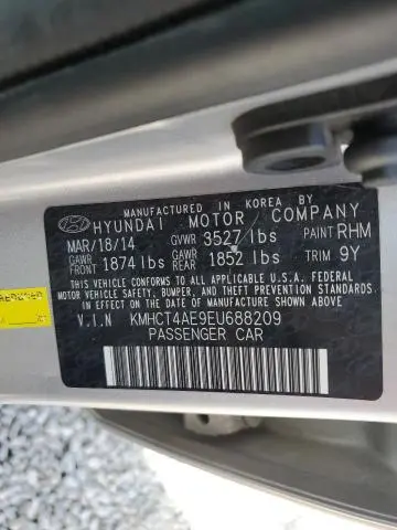 2014 HYUNDAI ACCENT GLS  