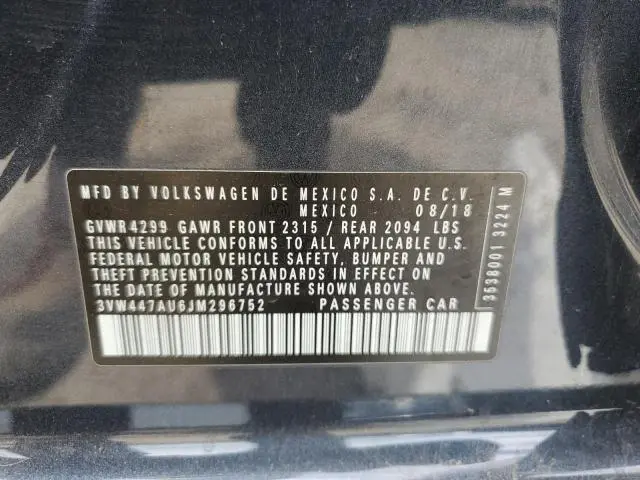 2018 VOLKSWAGEN GTI S/SE  
