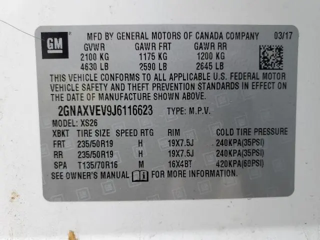 2018 CHEVROLET EQUINOX PREMIER  