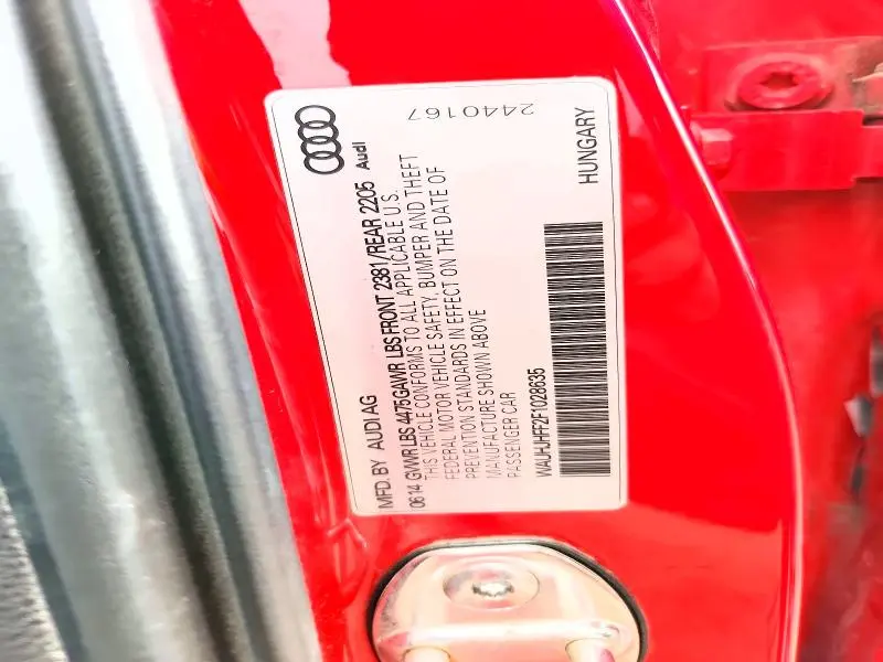 2015 AUDI A3 PRESTIGE S-LINE  