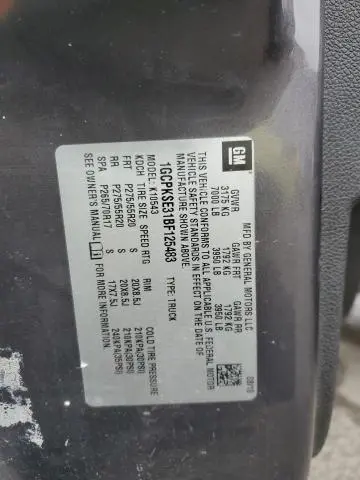 2011 CHEVROLET SILVERADO K1500 LT  