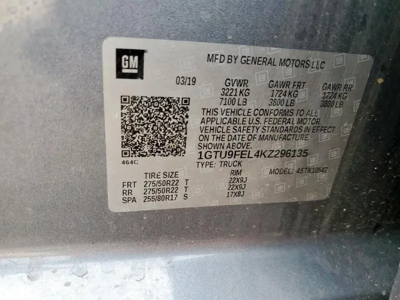 2019 GMC SIERRA K1500 DENALI  