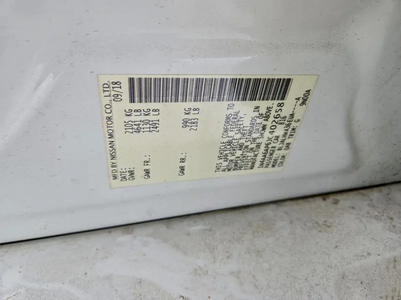 2018 NISSAN MAXIMA 3.5S  