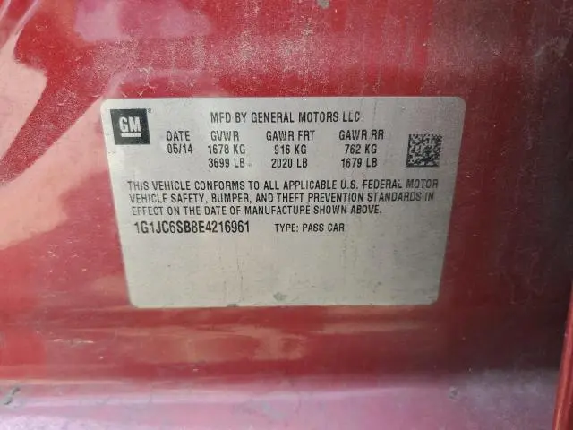 2014 CHEVROLET SONIC LT  