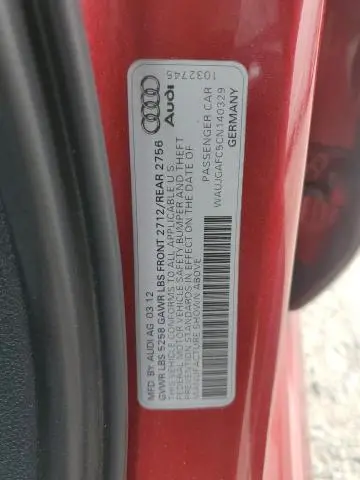 2012 AUDI A6 PRESTIGE  