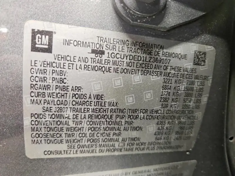 2020 CHEVROLET SILVERADO K1500 LT  
