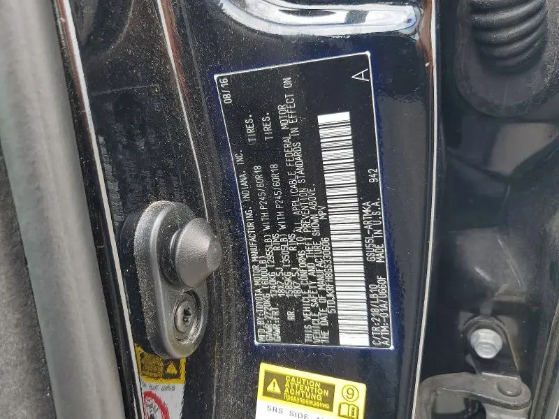 2016 TOYOTA HIGHLANDER XLE  