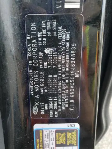 2018 KIA SEDONA EX