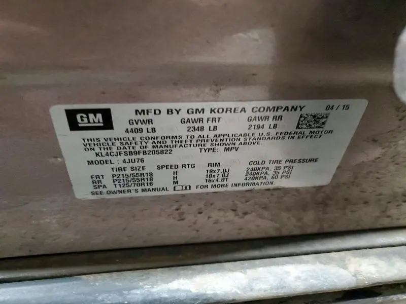 2015 BUICK ENCORE CONVENIENCE  