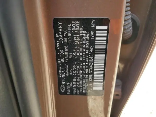 2017 HYUNDAI TUCSON LIMITED  