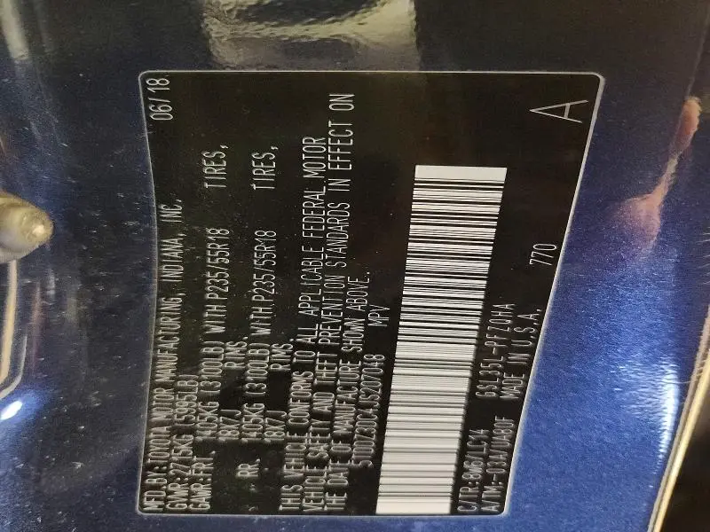 2018 TOYOTA SIENNA XLE  